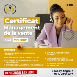 Certificat Management de la Vente – Techniques Commerciales et Leadership