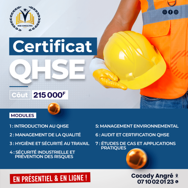 Certificat QHSE – Maîtrisez les Normes et la Sécurité en Entreprise