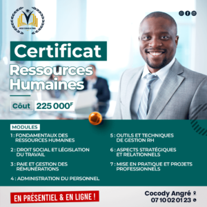 Certificat Ressources Humaines – Gestion du Personnel et Paie
