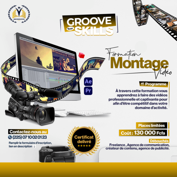 Formation Montage Vidéo – Créez des Vidéos Captivantes et Professionnelles