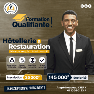 Formation Qualifiante Hôtellerie & Restauration – Service Profsessionnel et Accueil Client