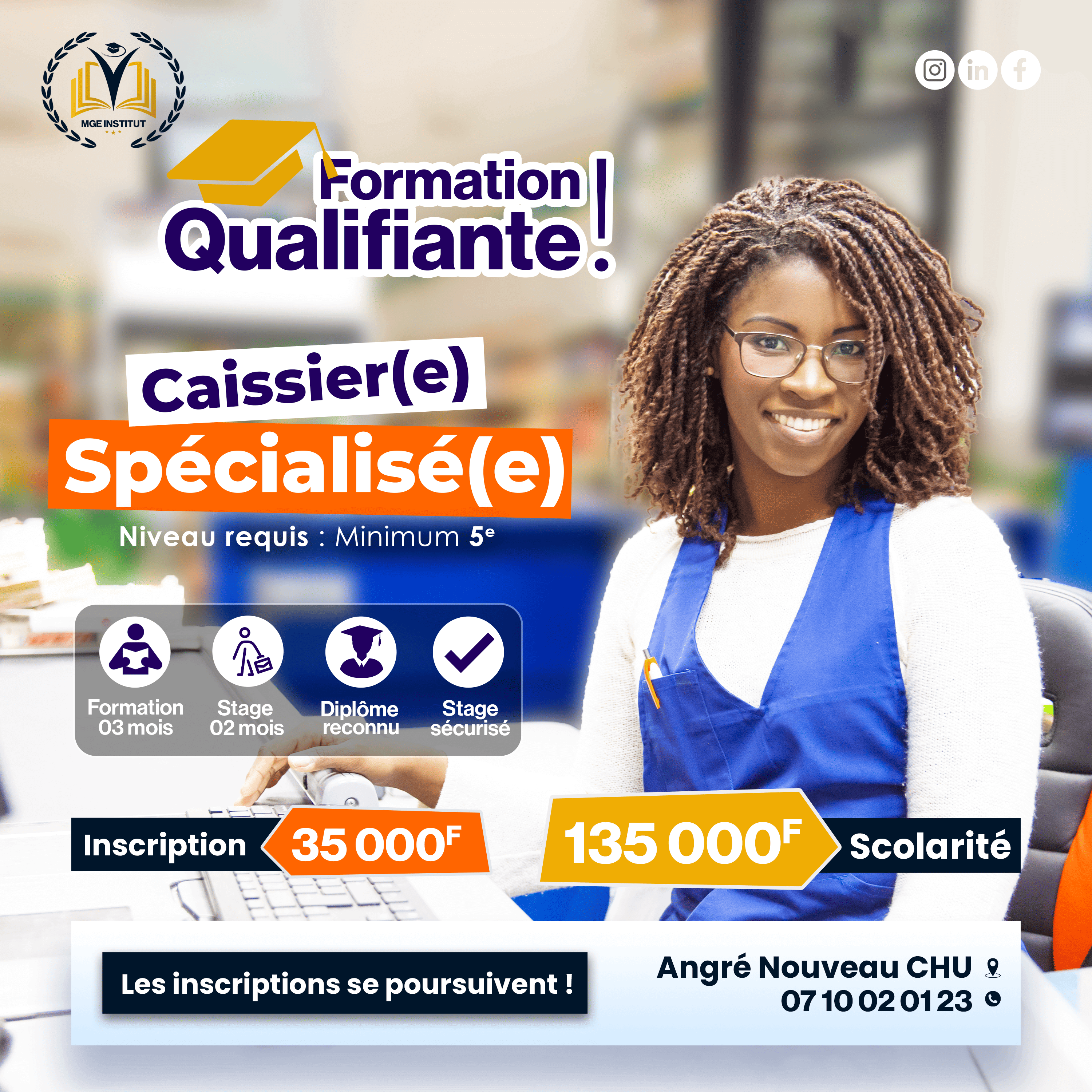 Formation Qualifiante Caissier(e) Spécialisé(e) – Gestion de Caisse & Service Client