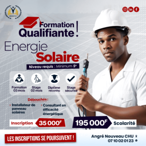 Formation Qualifiante Énergie Solaire – Installation & Efficacité Énergétique