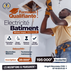 Formation Qualifiante Électricité Bâtiment – Installation & Maintenance Profsessionnelle