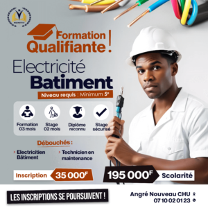 Formation Qualifiante Électricité Bâtiment – Installation et Maintenance Profsessionnelle