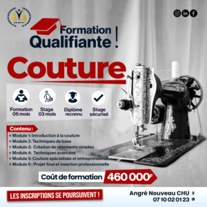 Formation Qualifiante Couture – Maîtrisez l’Art du Fil et de l’Aiguille