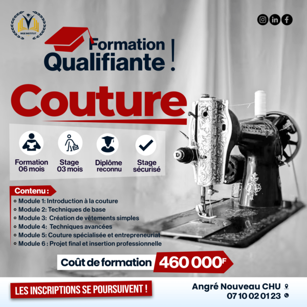 Formation Qualifiante Couture – Maîtrisez l’Art du Fil et de l’Aiguille